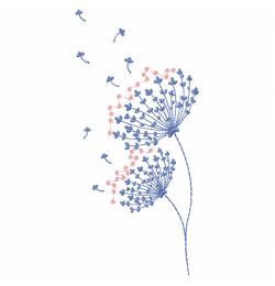 Dandelion Embroidery Design Dandelion Embroidery Design