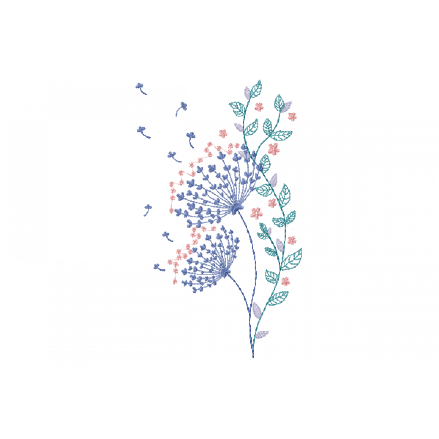 Dandelion Embroidery Design
