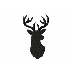 Deer Head Embroidery Design