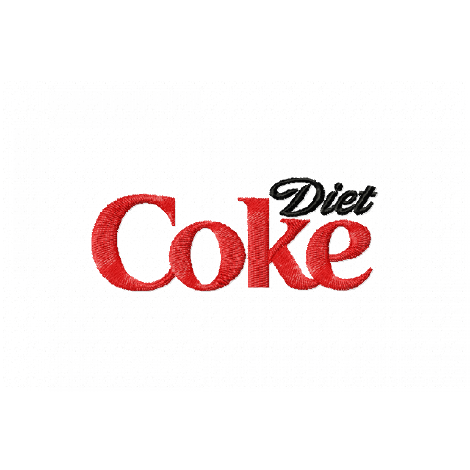 Diet Drink Embroidery Design