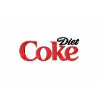 Diet Coke Embroidery Design