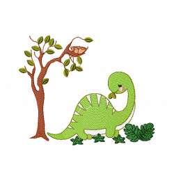 Dinosaur Embroidery Design