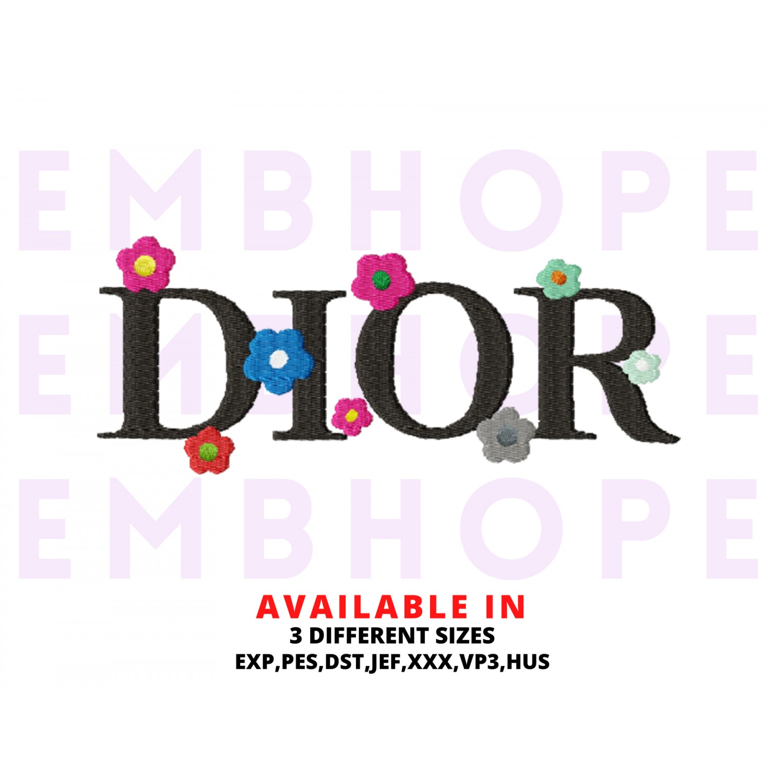 Dor Flowes V2 Embroidery Design