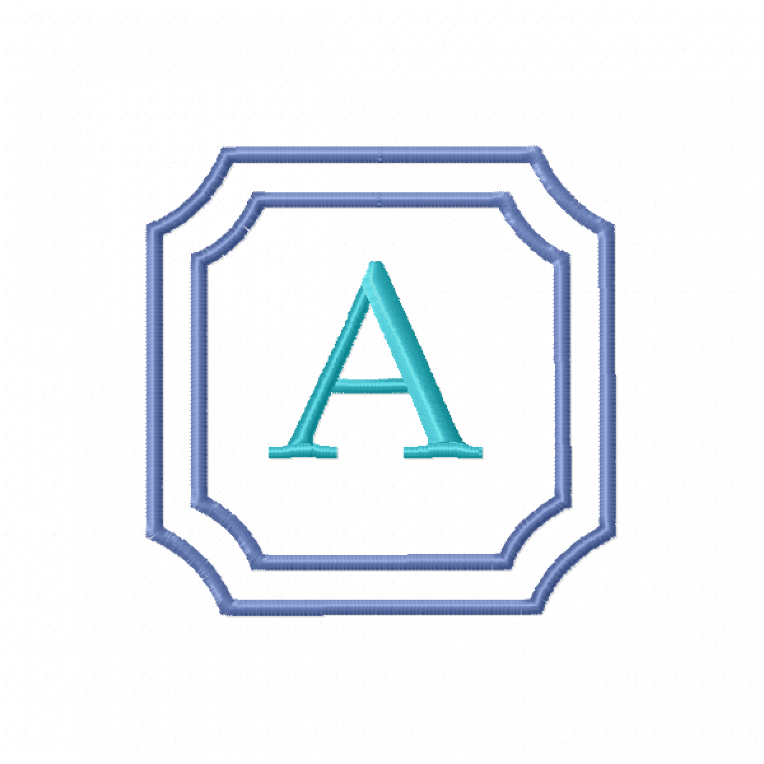 Double Framed Monogram Letter A Embroidery Design Free 4x4 Multi-Format File