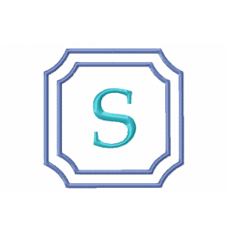 Double Framed Monogram Letter S Embroidery Design Free 4x4 Double Framed Monogram Letter S Embroidery Design Free 4x4
