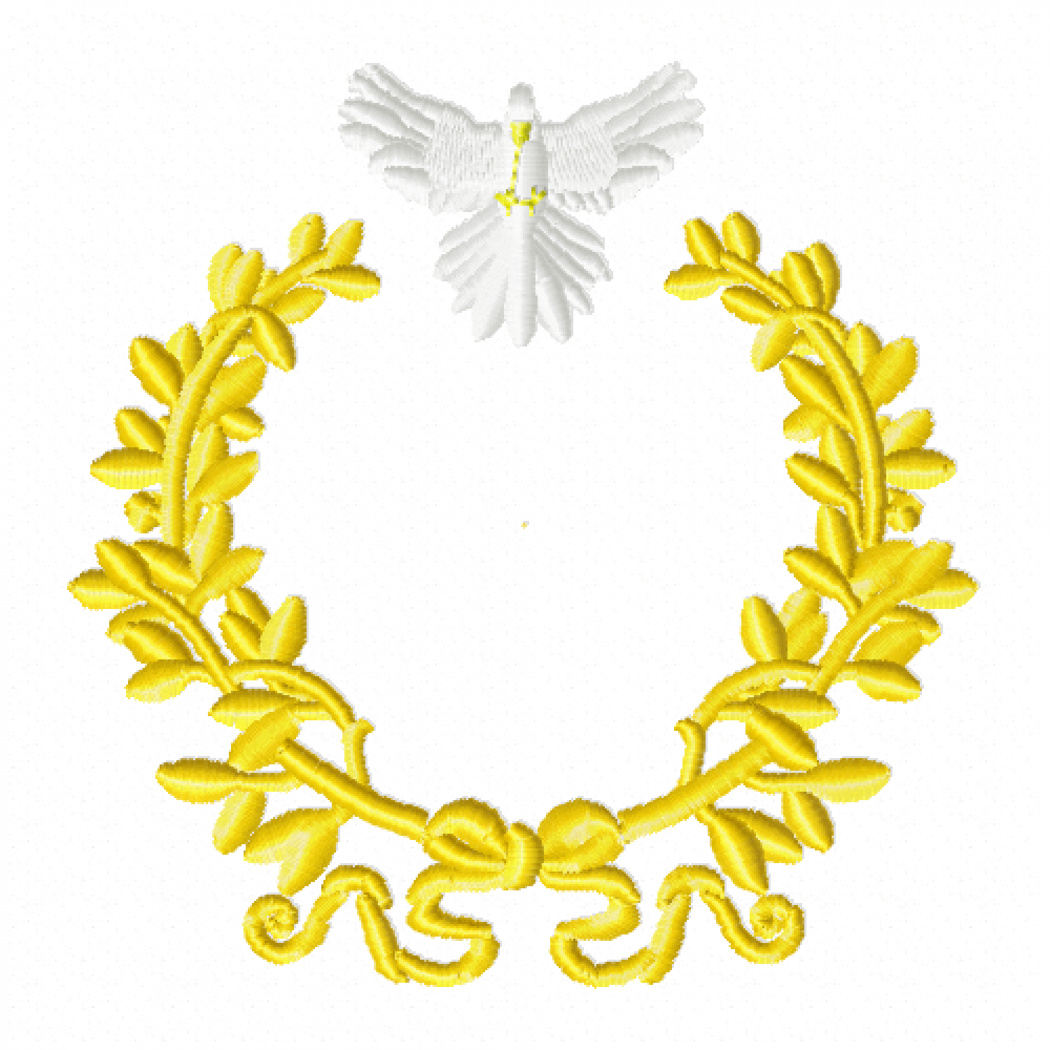 Dove Frame Embroidery Design Free 5x7 Multi-Format Machine Embroidery File