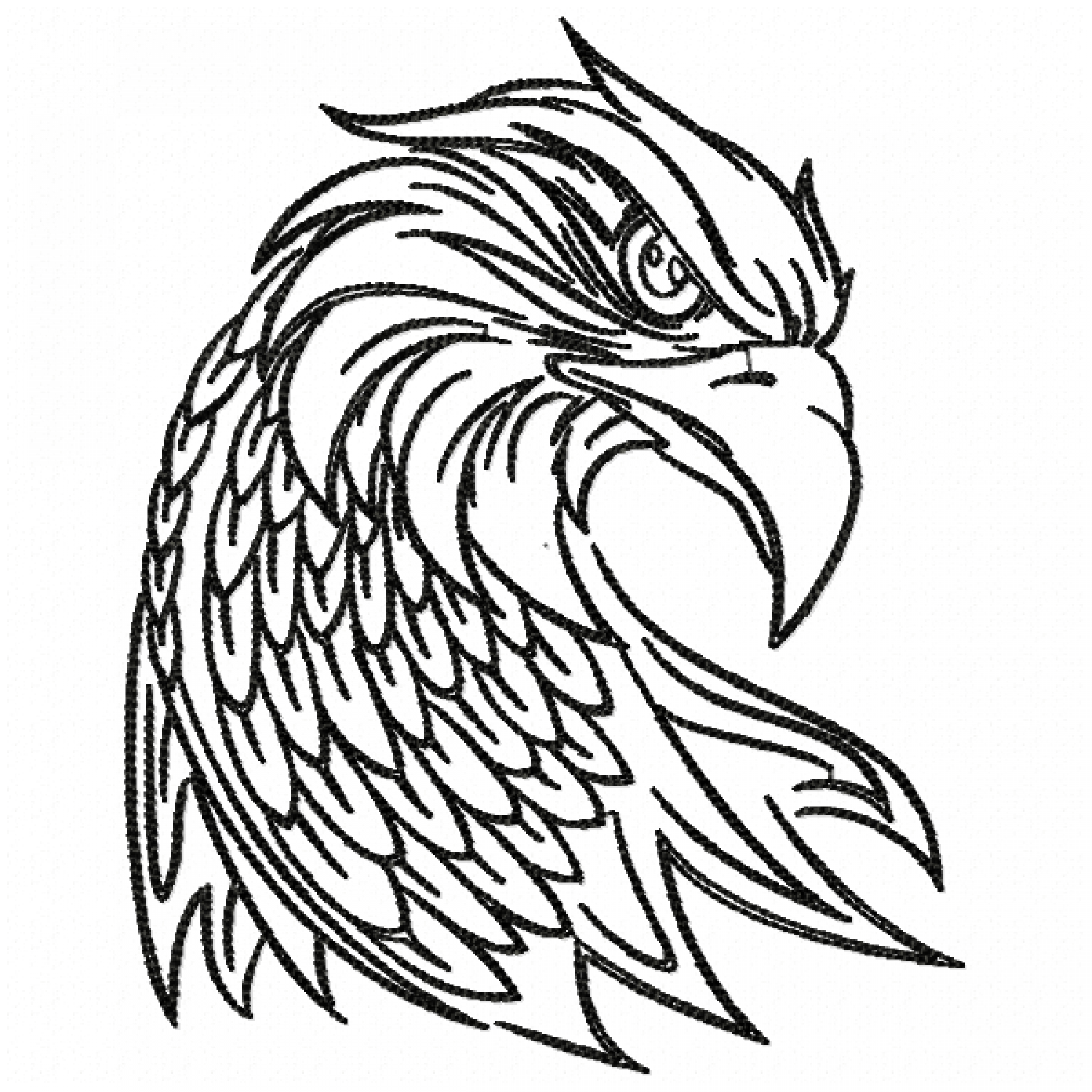 Eagle Embroidery Design