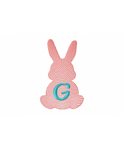 Easter Bunny Letter G Embroidery Design Free 4x4 Easter Bunny Letter G Embroidery Design Free 4x4