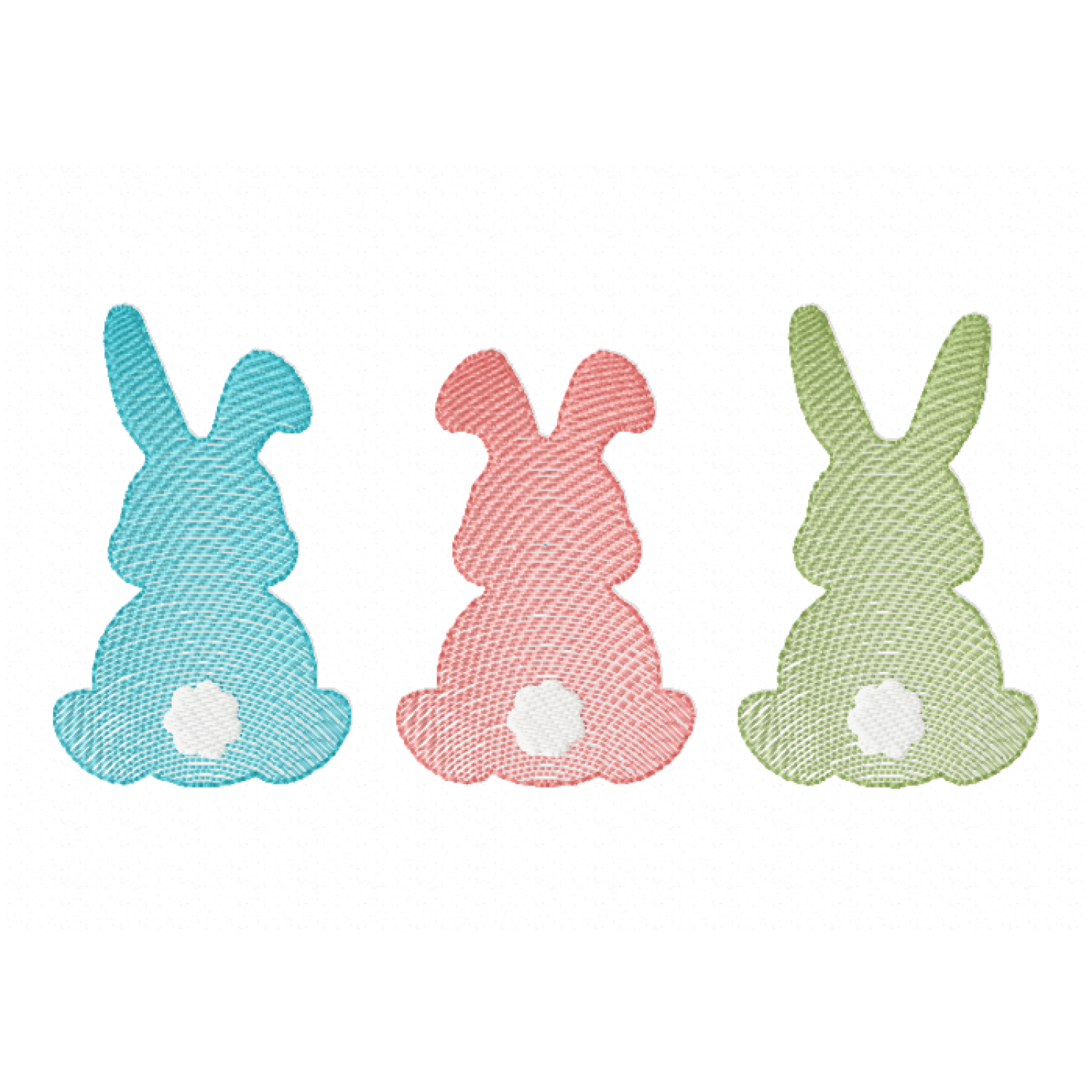 Easter bunny Embroidery Design