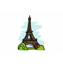 Eiffel Tower Paris Landmark Embroidery Design Eiffel Tower Paris Landmark Embroidery Design
