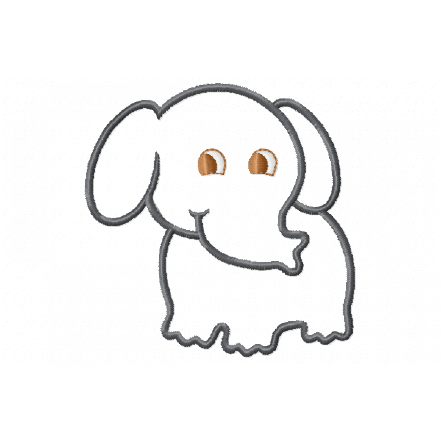 Elephant Free Embroidery Design 4x4 PES JEF 