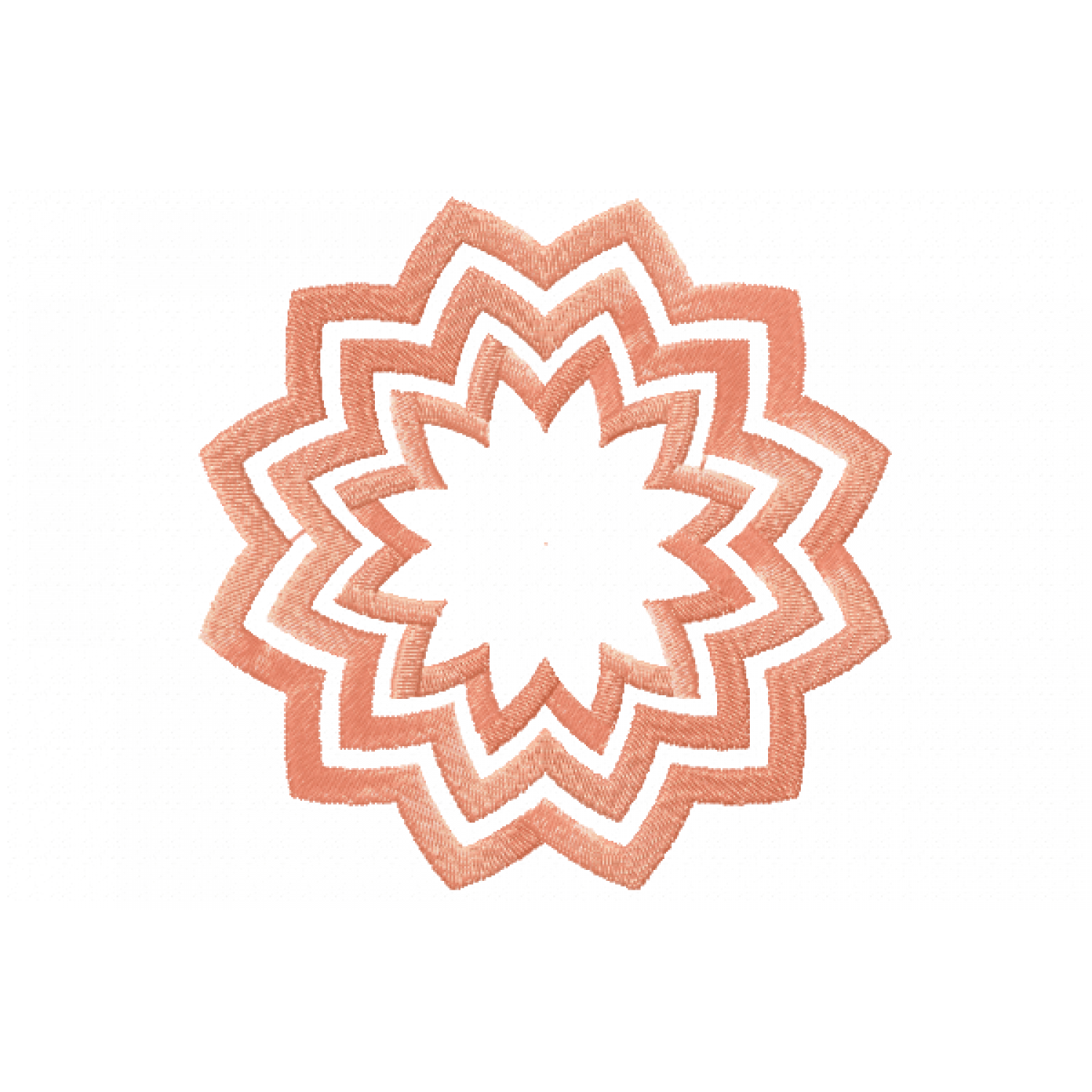 Flor zigzag Embroidery Design
