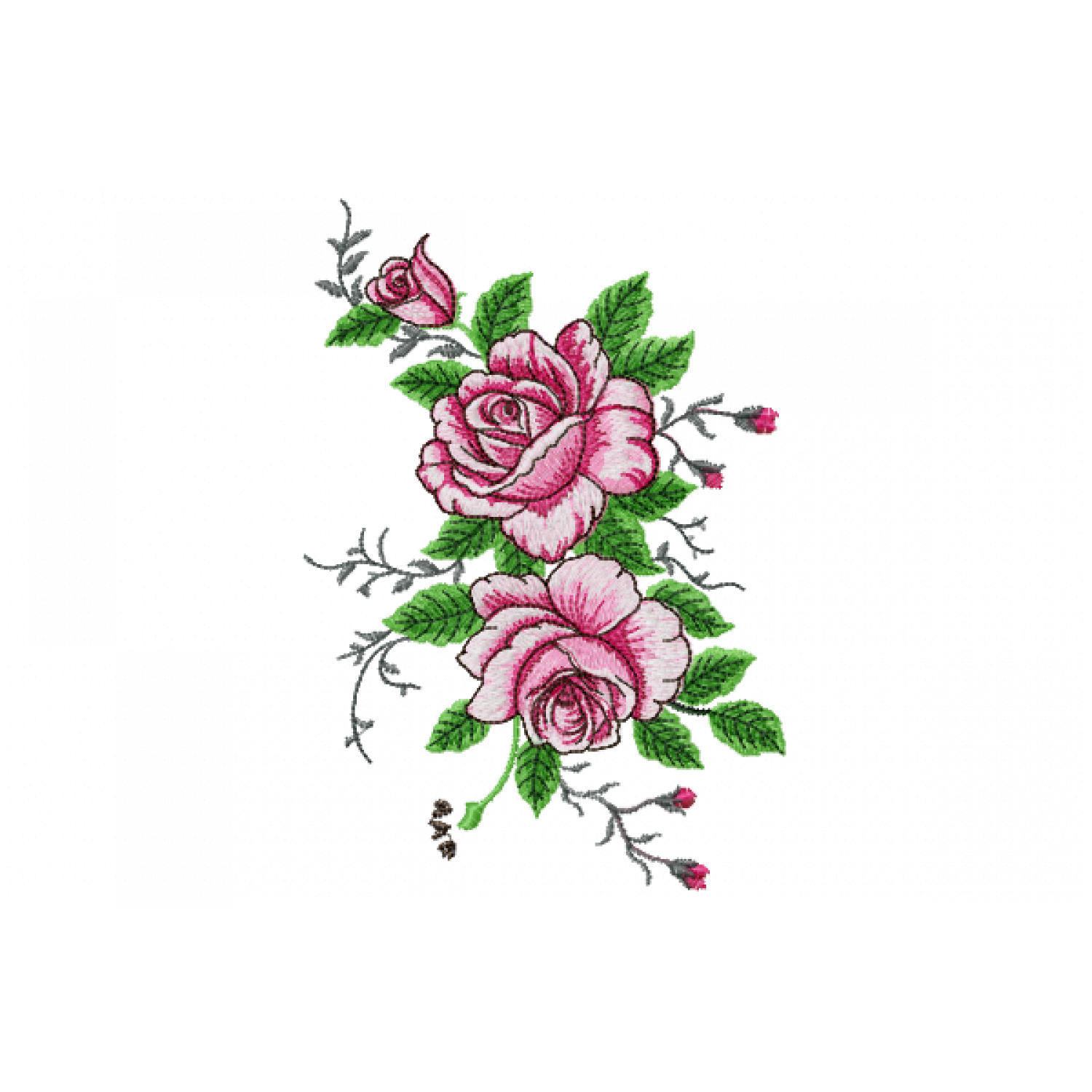 Flores Embroidery Design