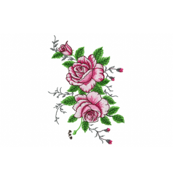 Flores Embroidery Design