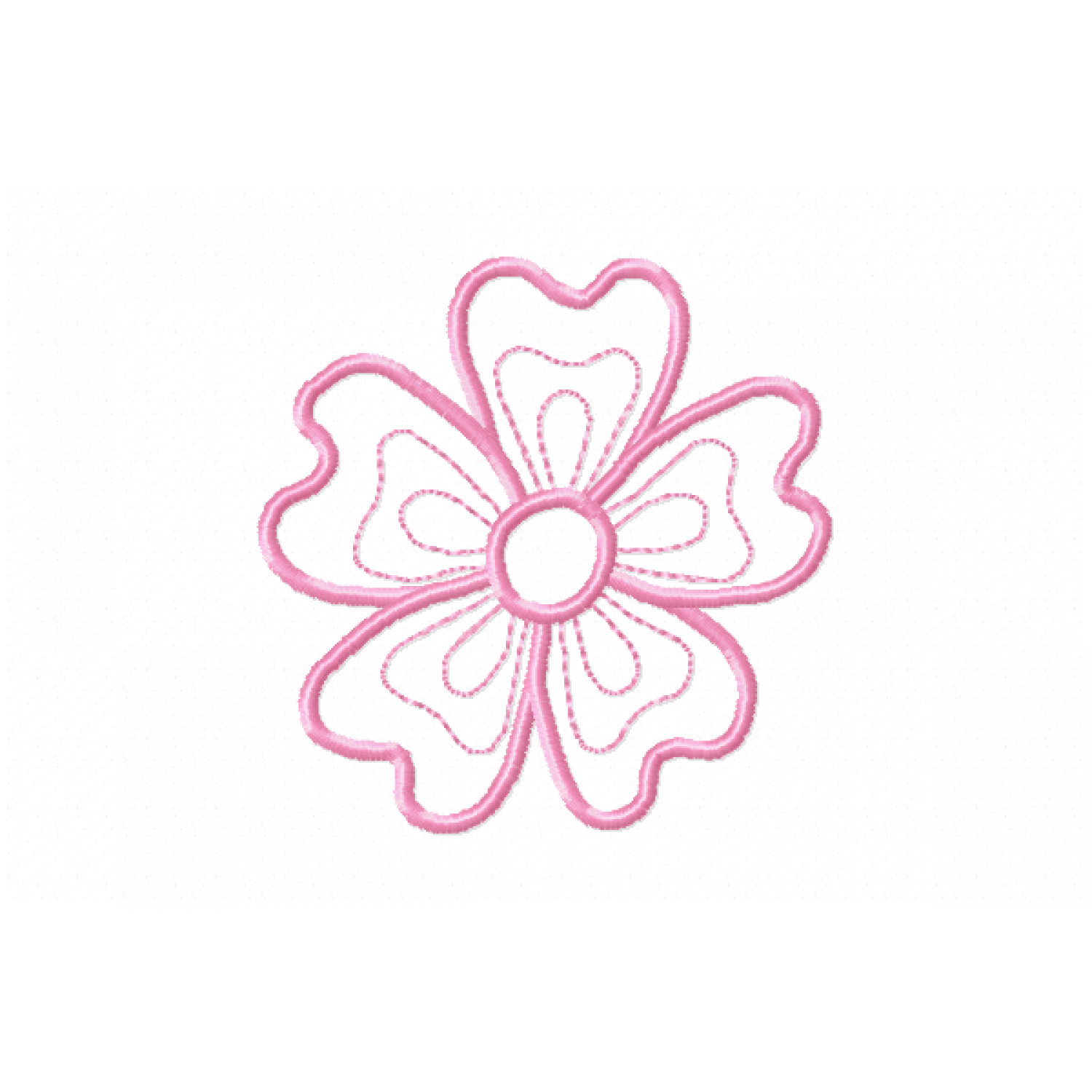 Flower applique Embroidery Design
