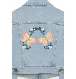 Flower Butterflies Embroidery Design
