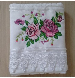 Cute Flowers Rosa Embroidery Design