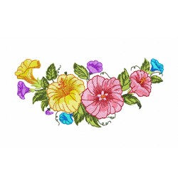 Flowers Beautiful Embroidery Design 5x7 Multi-Format Machine Embroidery File Flowers Beautiful Embroidery Design 5x7 Multi-Format Machine Embroidery File