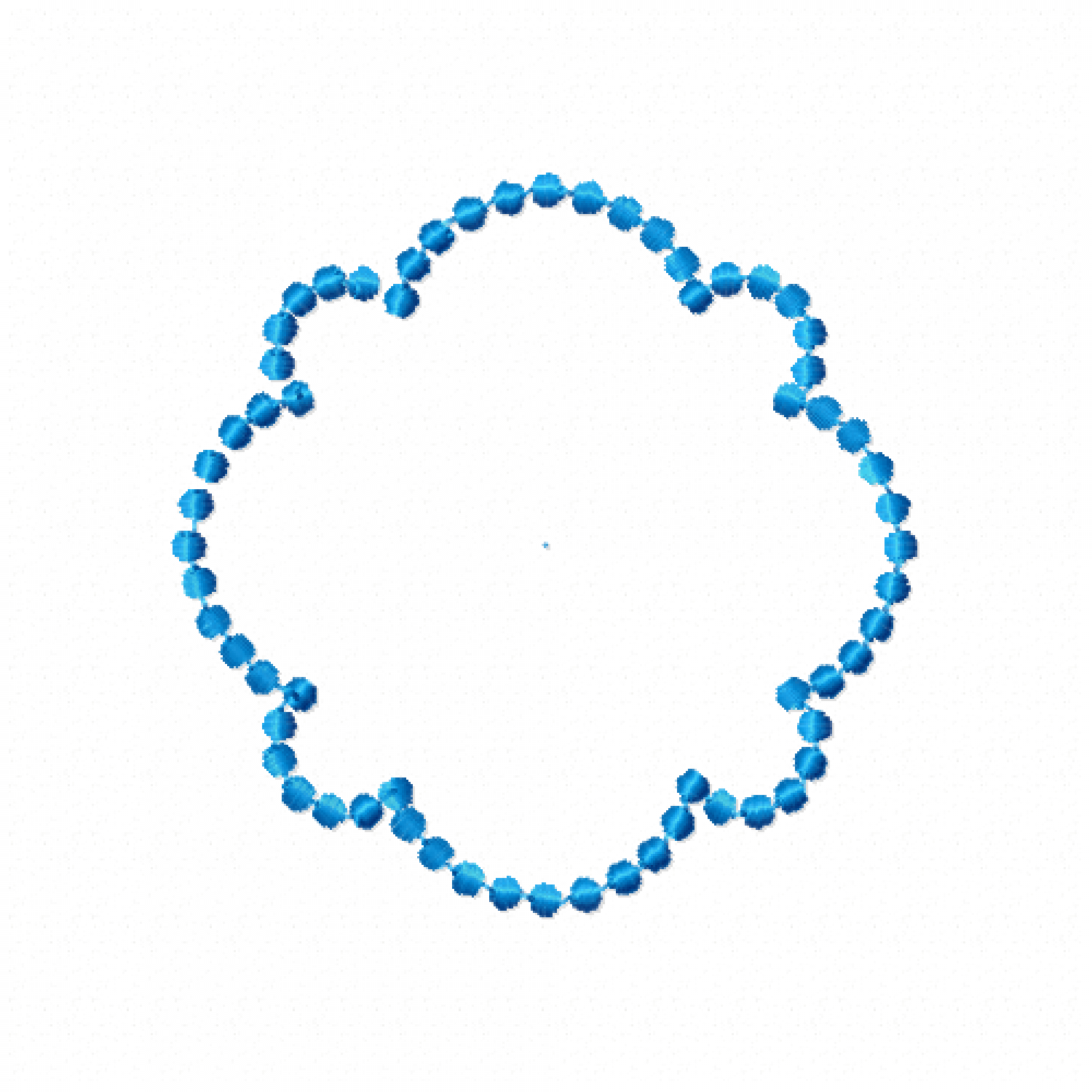 Dotted Frame Embroidery Design