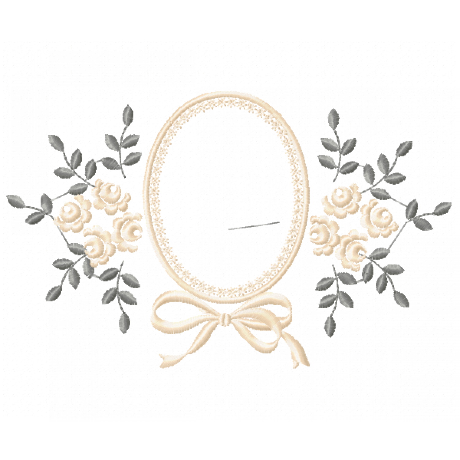 Frame Roses Embroidery Design Free 5x7 Multi-Format Machine Embroidery File