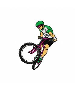 Free Bicycle Embroidery Design 4X4