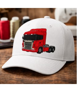 Cute Red truck Embroidery Design 5x7 Cute Red truck Embroidery Design 5x7