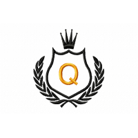 Free Royal Crest Letter Q Embroidery Design 4x4