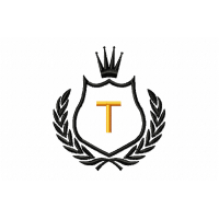 Free Royal Crest Letter T Embroidery Design 4x4
