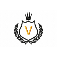 Free Royal Crest Letter V Embroidery Design 4x4