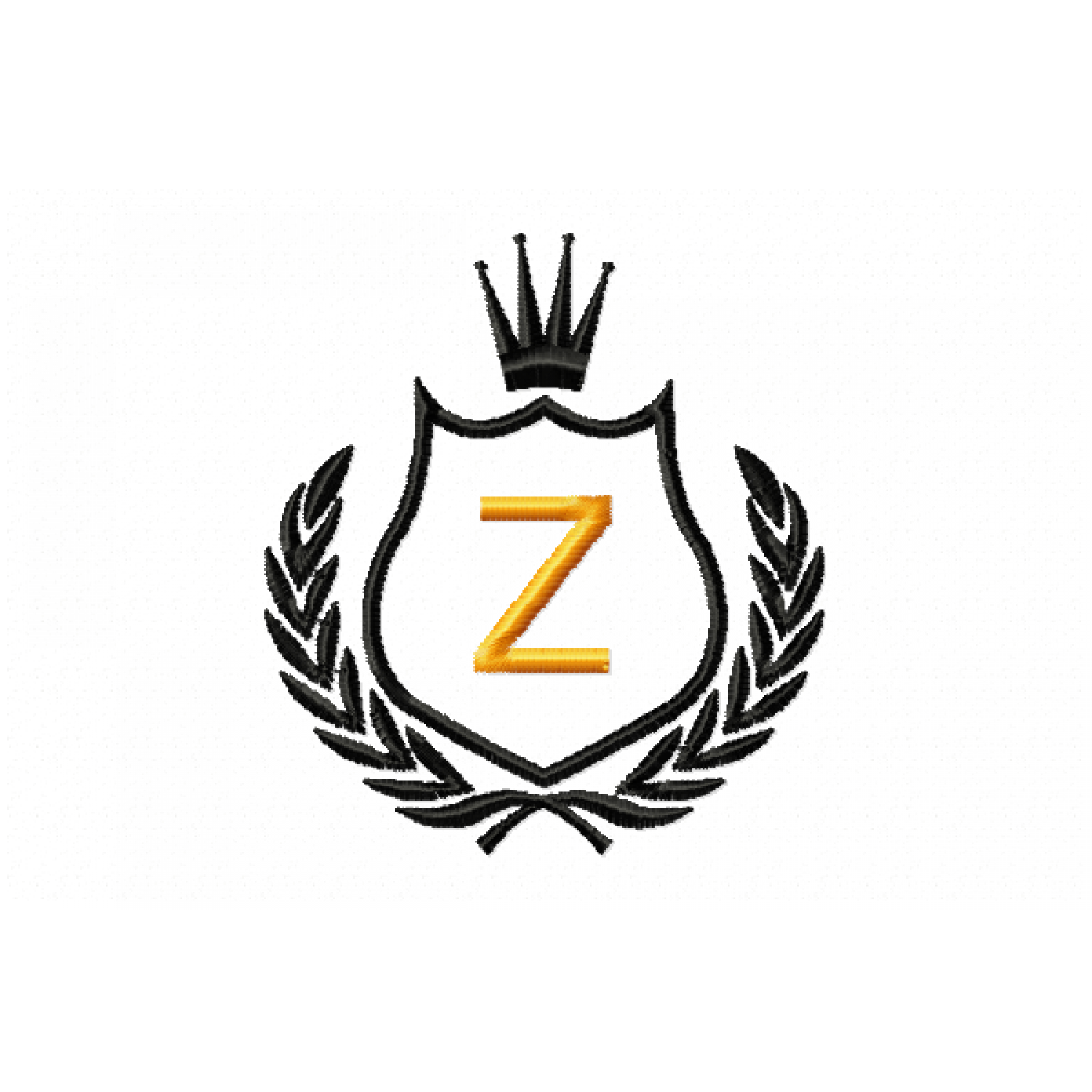 Free Royal Crest Letter Y Embroidery Design 4x4