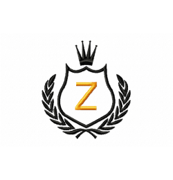 Free Royal Crest Letter Y Embroidery Design 4x4