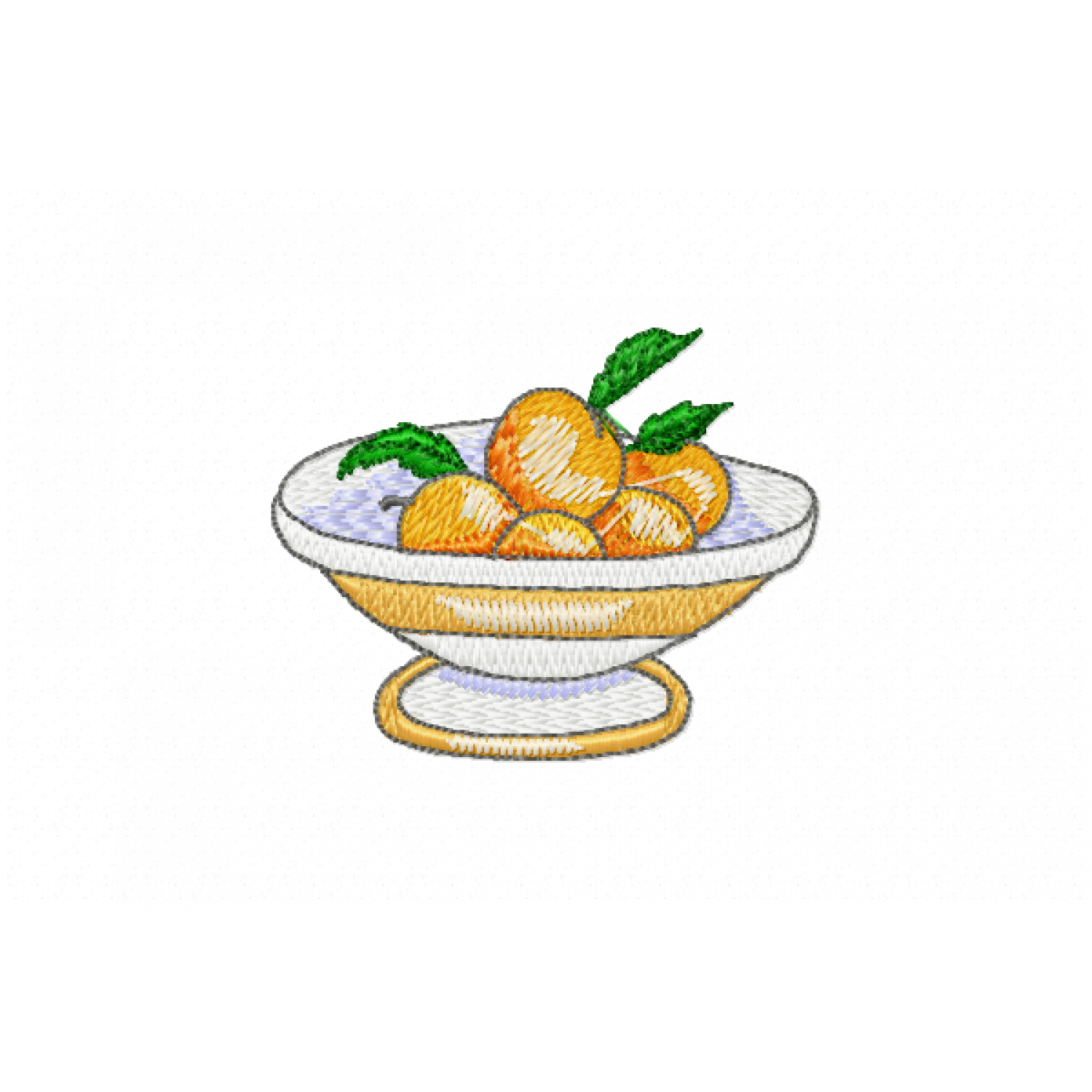 Fruit plate free Embroidery Design 4x4 PES  JEF
