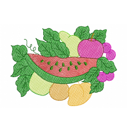 Fruits Embroidery Design 5x7