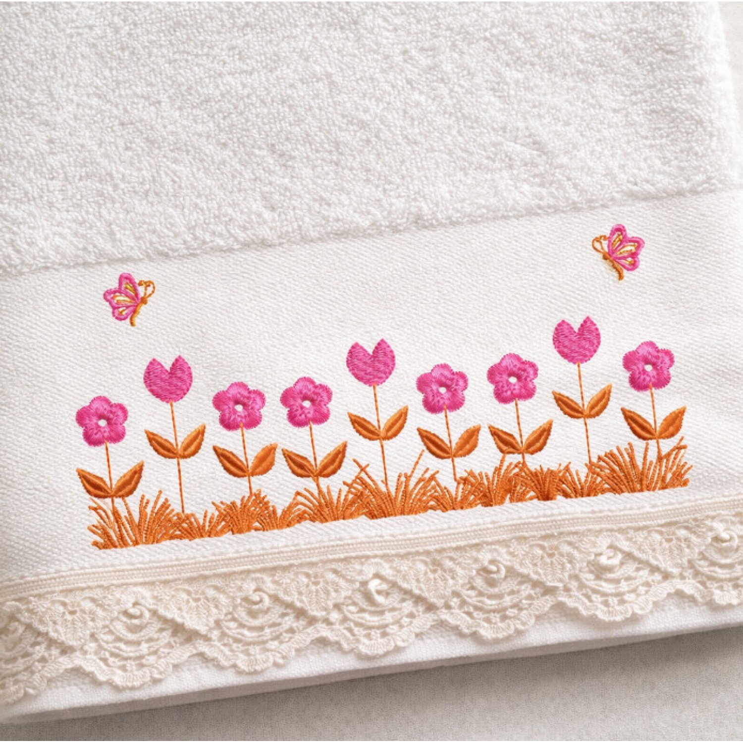 Garden Embroidery Design 5x7