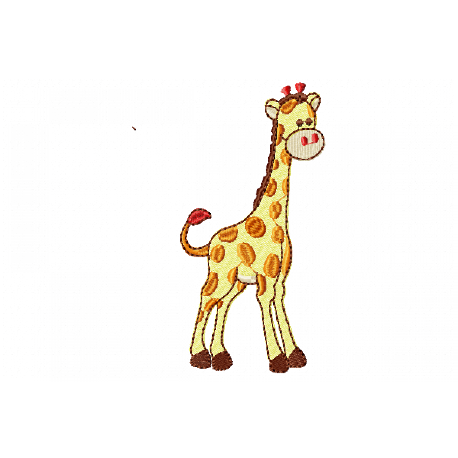 Giraffe Embroidery Design