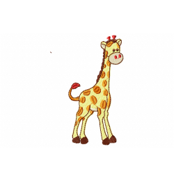 Giraffe Embroidery Design