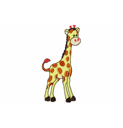 Giraffe Embroidery Design