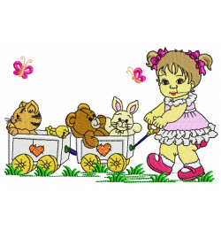 Girl Embroidery Design