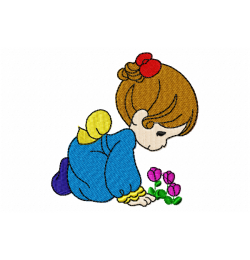 Girl Embroidery Design