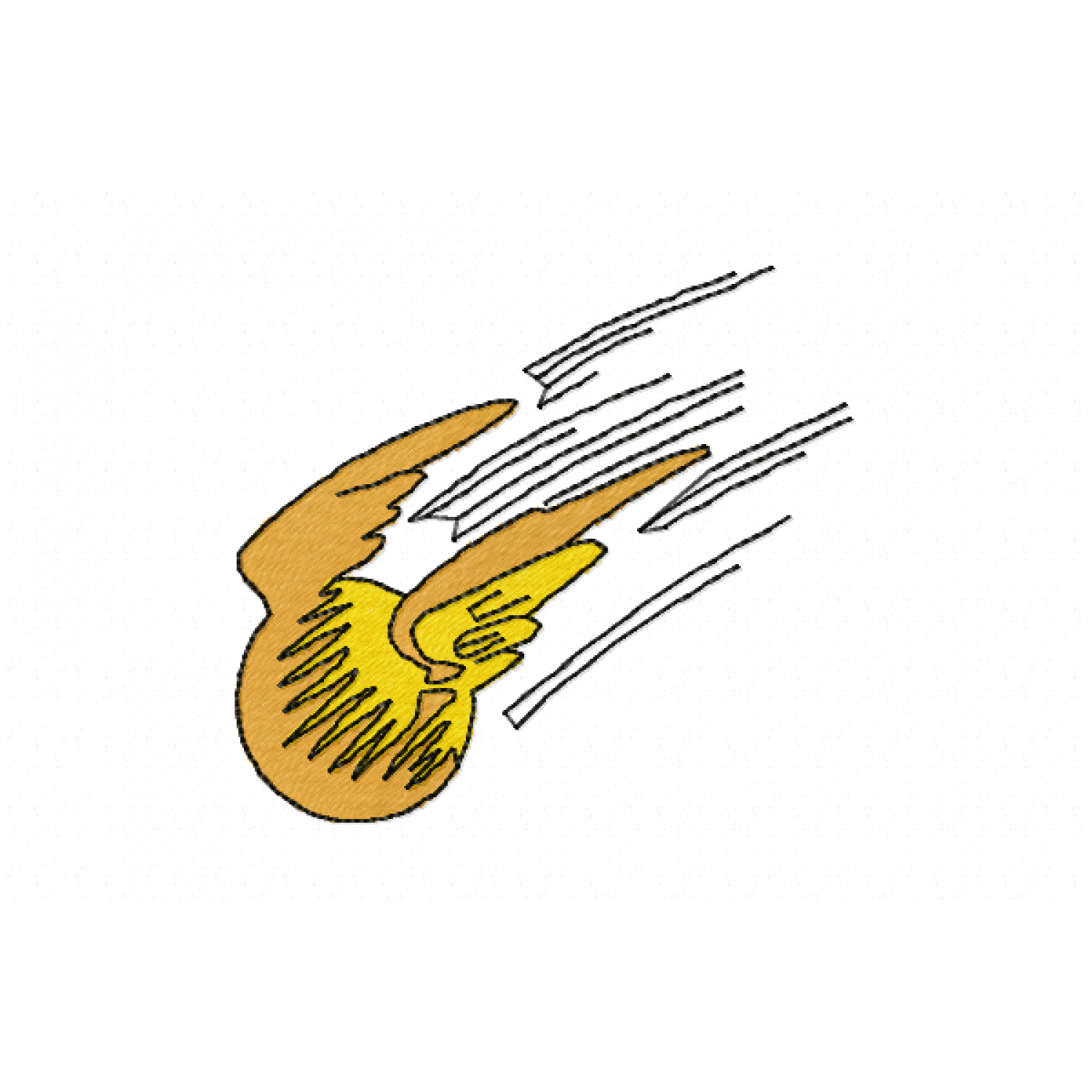 Winged Magic Ball Embroidery Design