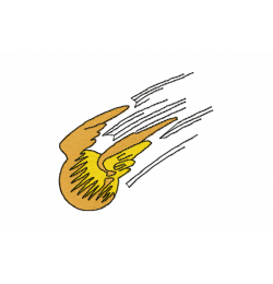 Winged Magic Ball Embroidery Design Winged Magic Ball Embroidery Design