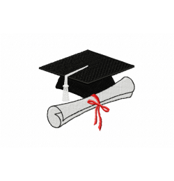 Graduation Embroidery Design