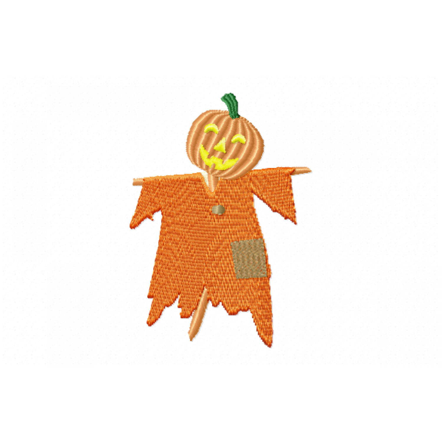 Halloween pumpkin Embroidery Design 4x4 