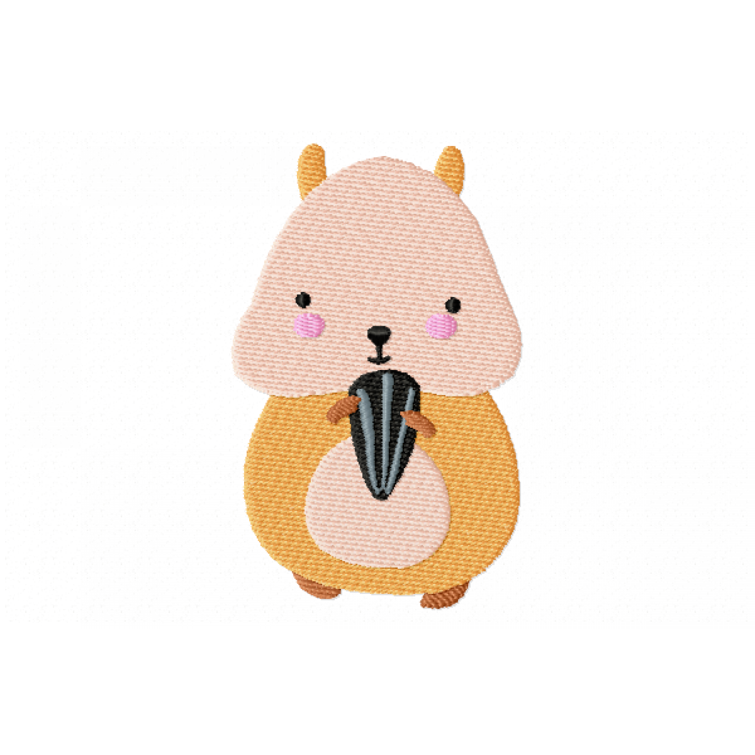 Hamster Embroidery Design