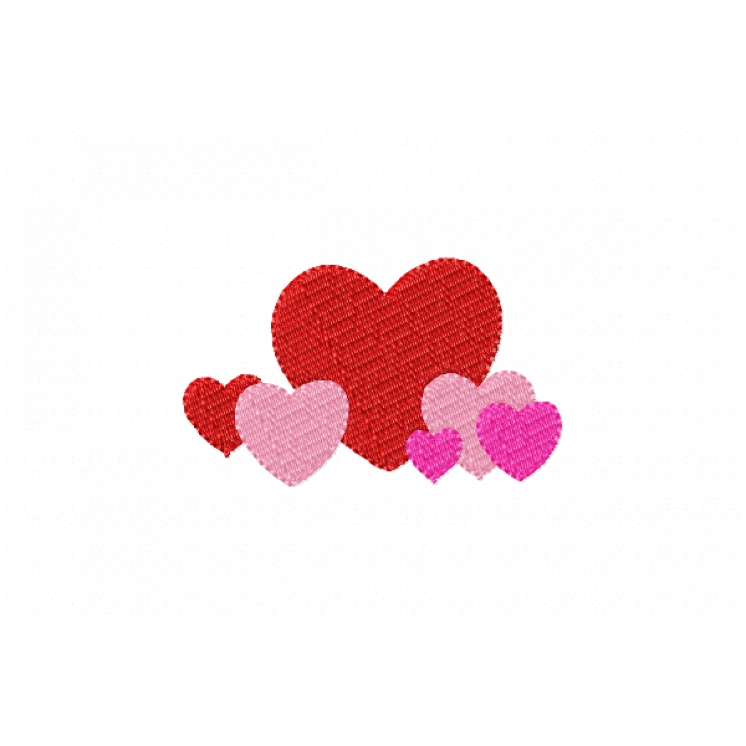 Hearts Embroidery Design