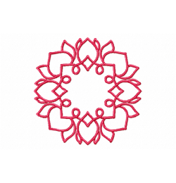 Heart Frame Embroidery Design