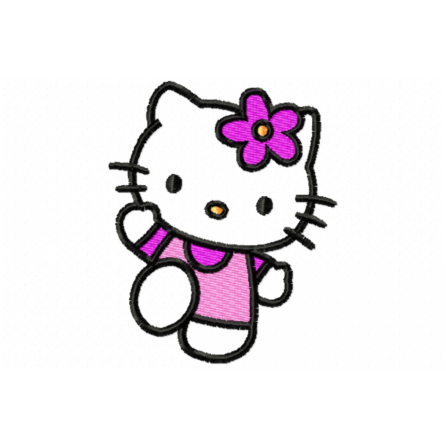 Hello Kity Free Embroidery Design 4x4