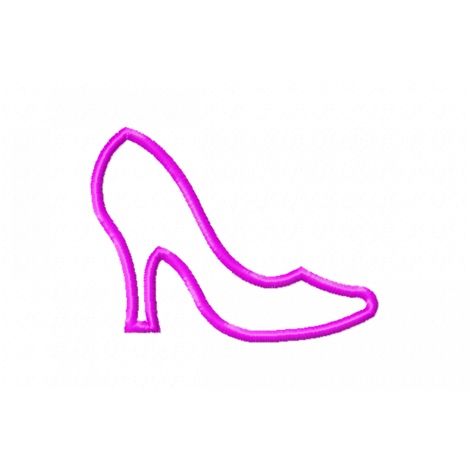 High Heel Shoe Embroidery Design