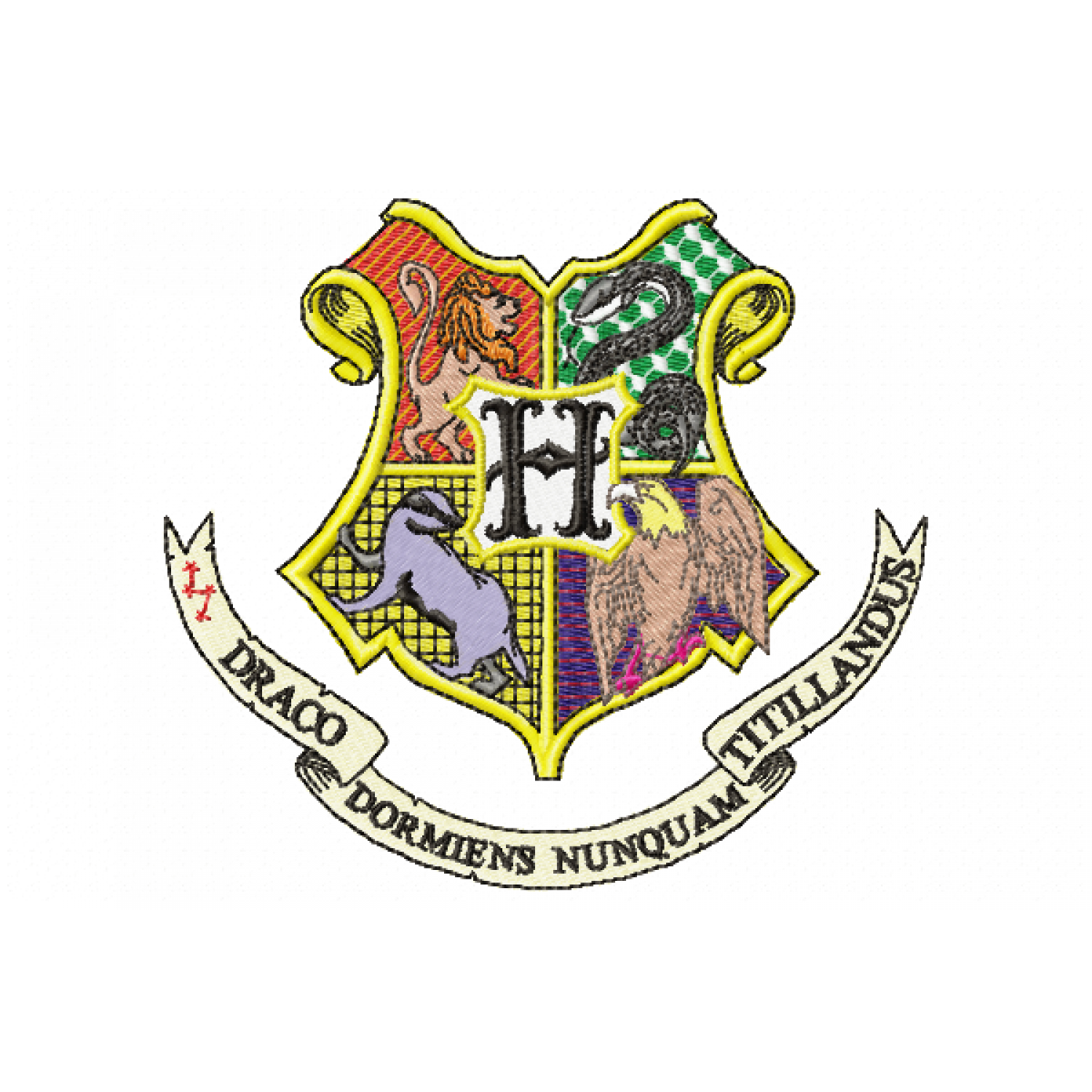 Hogwarts Embroidery Design