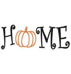 Home Pumpkin Embroidery Design Home Pumpkin Embroidery Design